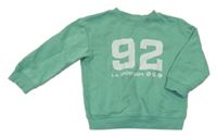 Zelená mikina s číslem H&M