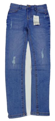 Nové - modré skinny rifle s prošoupáním Denim Co.