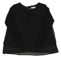 Černá šifonová halenka H&M