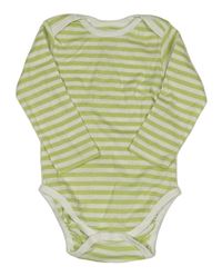 Bílo-zelené pruhované body