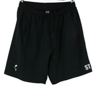 Pánské černé sportovní kraťasy 