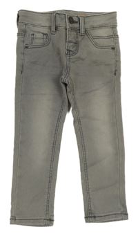 Šedé skinny rifle Hema