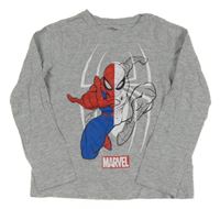 Šedé melírované triko se Spidermanem Marvel
