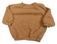 Hnědá oversize mikina s duhou George