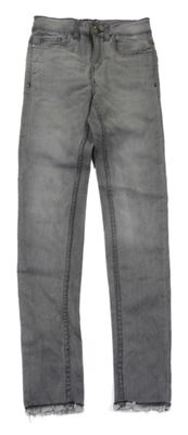 Šedé skinny high waist rifle Y.F.K.