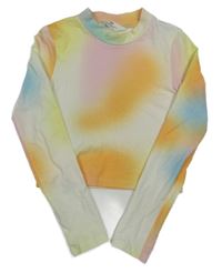 Béžovo-oranžovo-růžovo barevné crop triko H&M