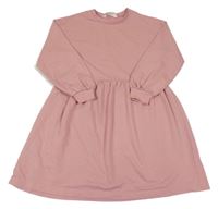 Starorůžové teplákové šaty H&M