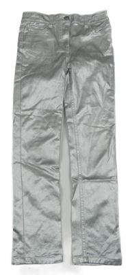 Stříbrné skinny kalhoty Dunnes