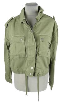 Dámská světlekhaki crop bunda Suzy 