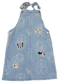Světlemodré vzorované laclové riflové šaty s Minnie Primark