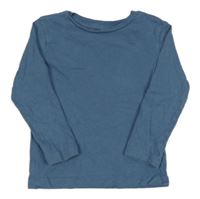 Modrošedé triko H&M