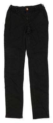 Černé skinny fit rifle H&M