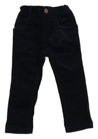 Nové - tmavomodré skinny manšestráky Next