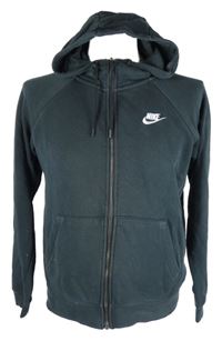 Pánská tmavomodrá propínací mikina s kapucí Nike 