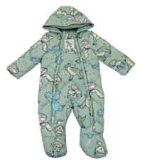 Zelená šusťáková zimní kombinéza s kapucí - Toy story Disney