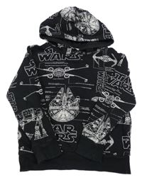 Černá mikina se Star Wars a kapucí H&M