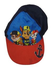 Tmavomodro-modro-červená kšiltovka s Paw Patrol