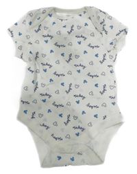 Bílé body s Mickeym a nápisy Primark