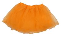 Oranžová tylová tutu sukně