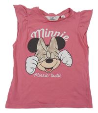 Růžový top s Minnie H&M