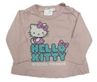 Světlerůžové triko s Kitty