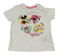 Bílé tričko s Minnie a přáteli Disney
