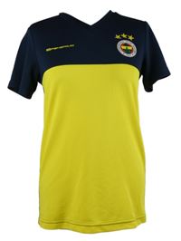 Pánské žluto-tmavomodré fotbalové sportovní tričko s erbem Penerium 
