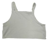 Smetanový crop top Zara