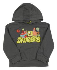 Tmavošedá mikina se SpongBobem s přáteli a kapucí Primark