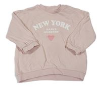 Světlerůžová mikina s nápisem H&M