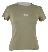 Dámské béžové tričko s nápisem H&M