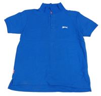 Modré polo tričko s logem Slazenger