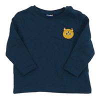 Tmavozelená mikina s příšerkou Lupilu