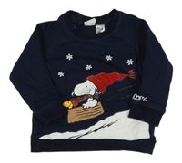 Tmavomodrá mikina se Snoopym H&M