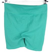 Dámské tyrkysové žebrované elastické sportovní scrunch kraťasy Primark