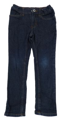 Tmavomodré skinny fit rifle H&M