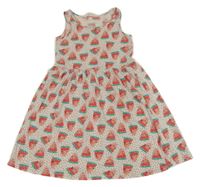Světlerůžové šaty s melouny H&M