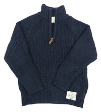 Tmavomodrý svetr H&M