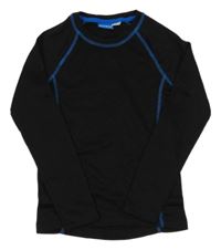 Černo-modré funkční sportovní spodní triko crivit