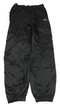Černé šusťákové funkční cuff kalhoty McKinley