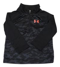 Černo-šedá funkční sportovní mikina s logem Under Armour