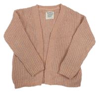 Starorůžový třpytivý svetrový cardigan C&A