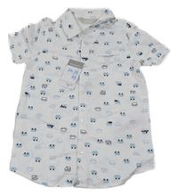 Nové - Bílá košile s auty Primark