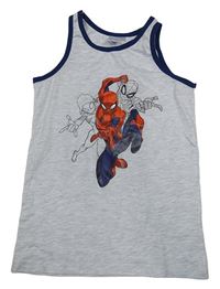 Šedé melírované tílko se Spidermanem Marvel