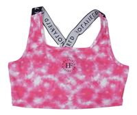 Nové - růžový batikovaný sportovní crop top Holyfield 