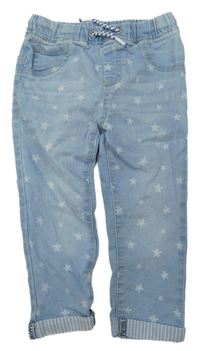 Světlemodré skinny rifle s hvězdičkami Pep&Co