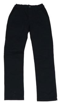 Černé chino plátěné kalhoty M&S