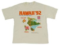 Smetanové tričko s obrázky - Hawaii Zara