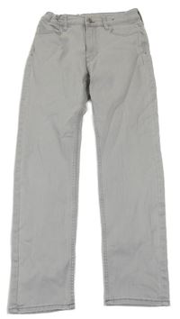Světlešedé slim fit rifle H&M