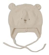 Béžová pletená čepice - medvěd H&M